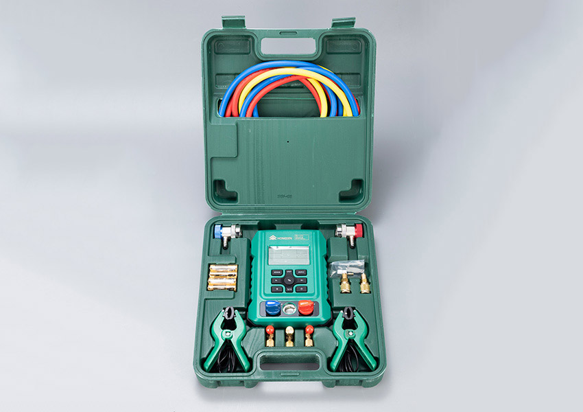 HONGSEN Digital manifold gauge set pressure tester for air conditioning in 93 kinds of refrigerants HS-370-A